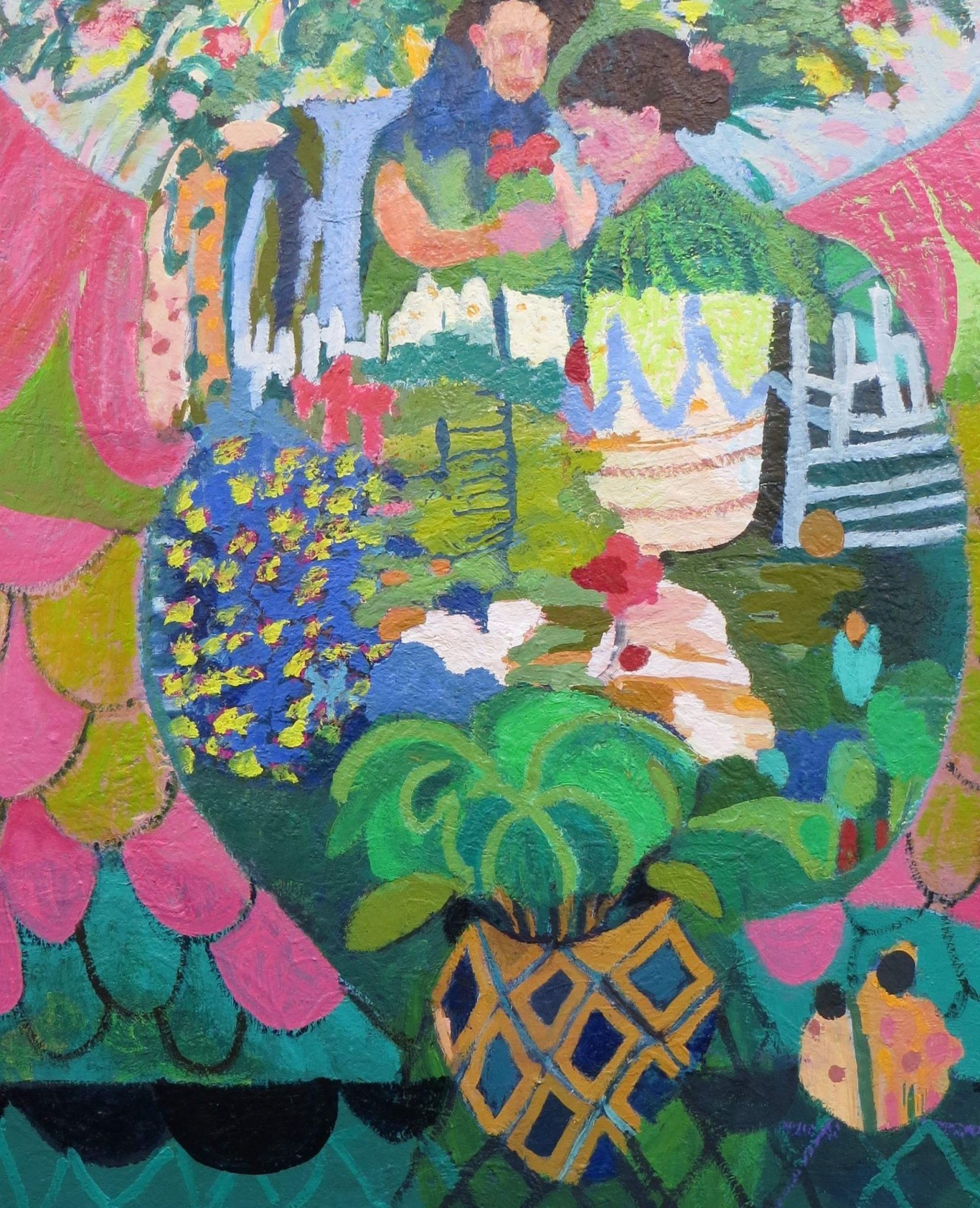 oil paint on canvas - colour and form exploration