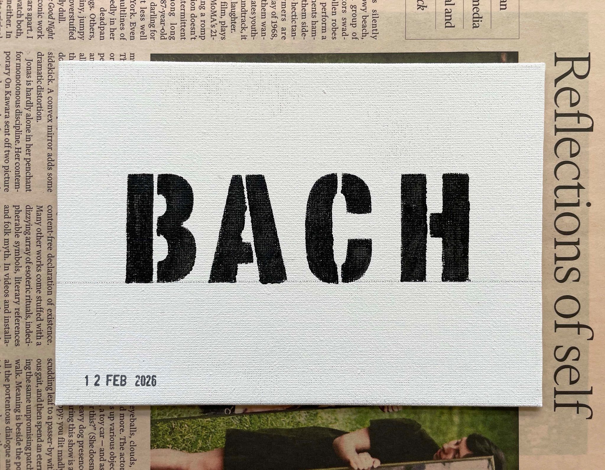 Life is a four-letter word – a painting project provoked by something seen, found or heard.