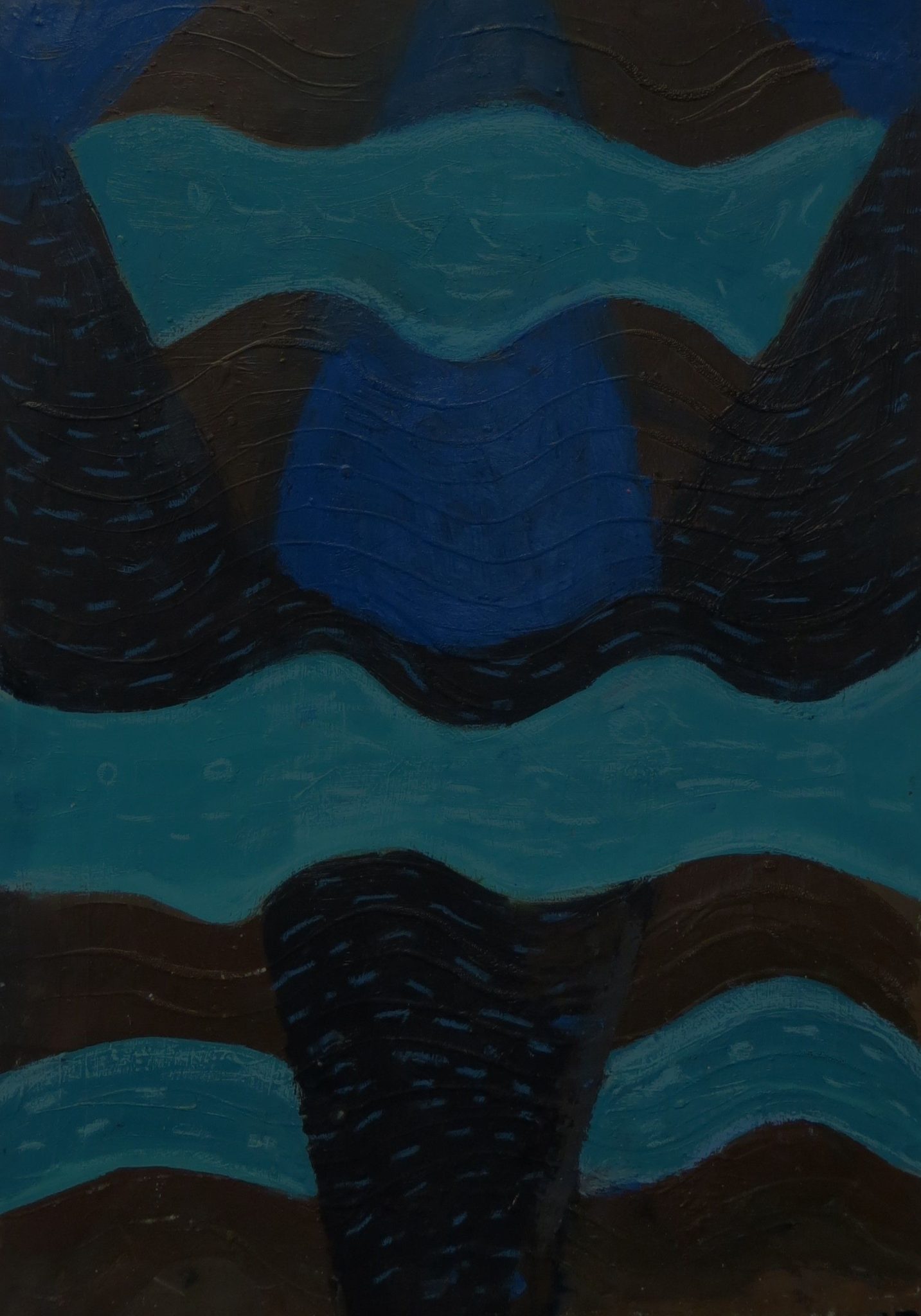 Oil, oil stick on paper