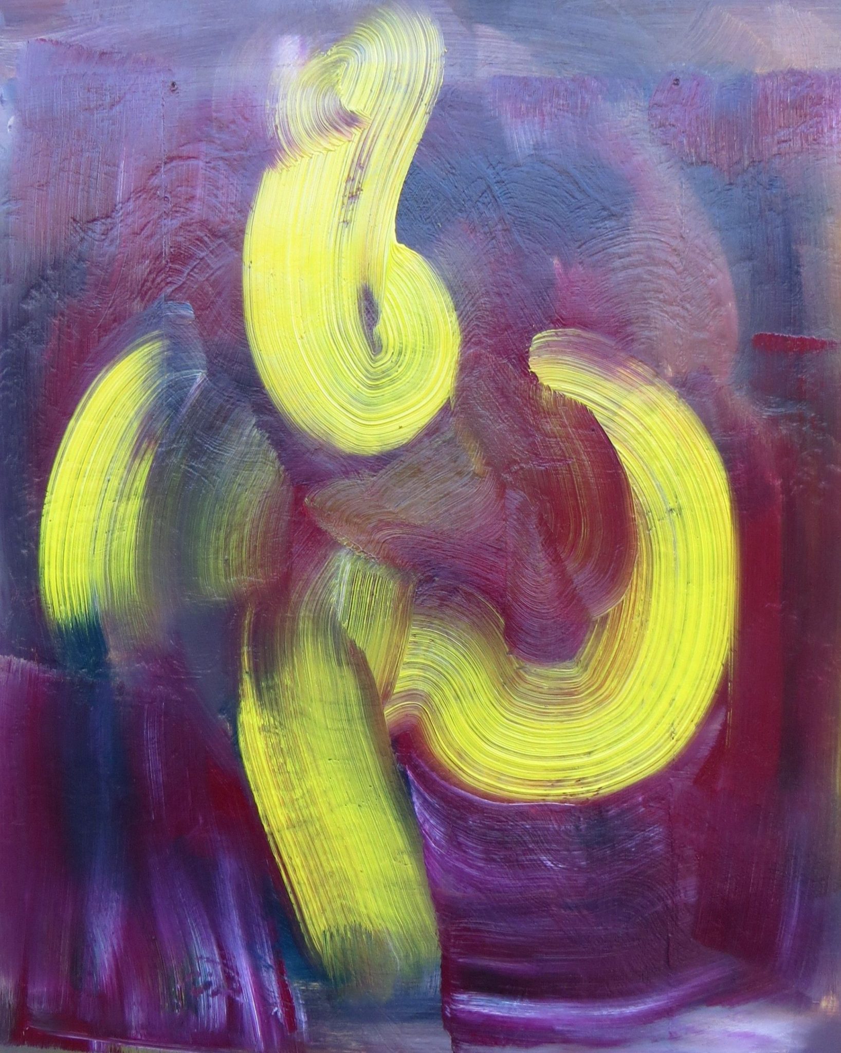 Oil paint on wooden panel