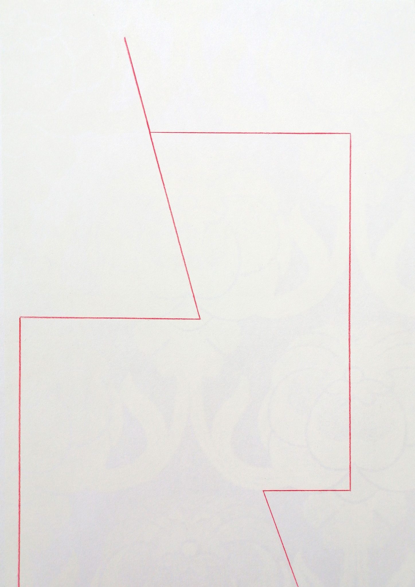 Colour pencil on acrylic screen print on paper