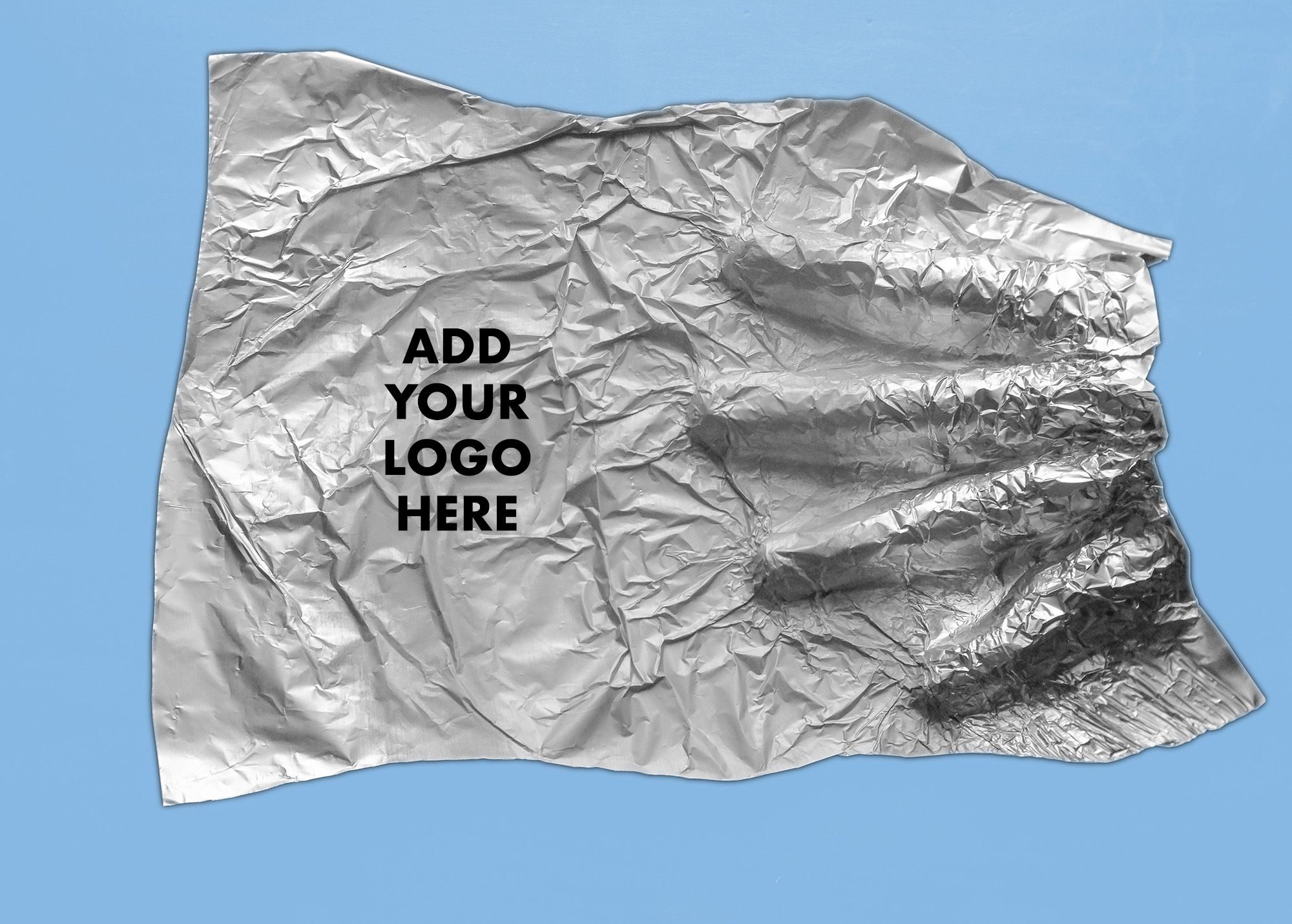 silver foil, hand impression, Photoshop, text