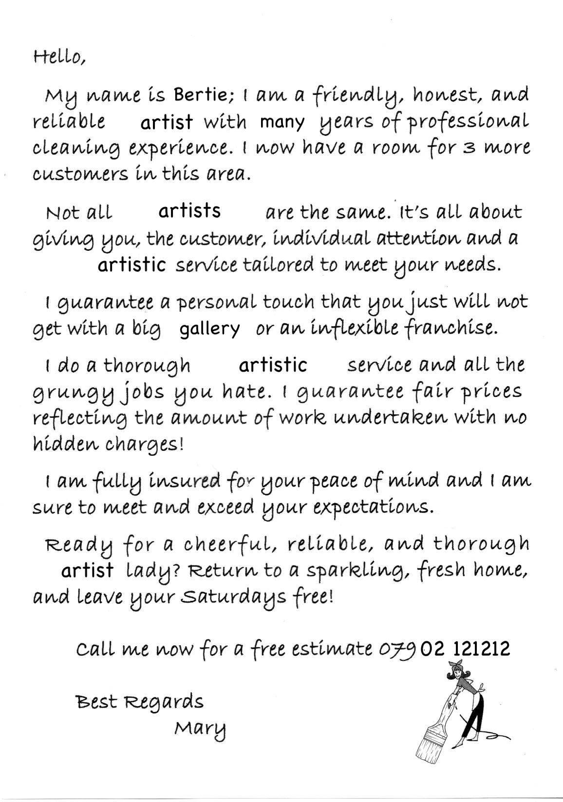 door to door leaflet