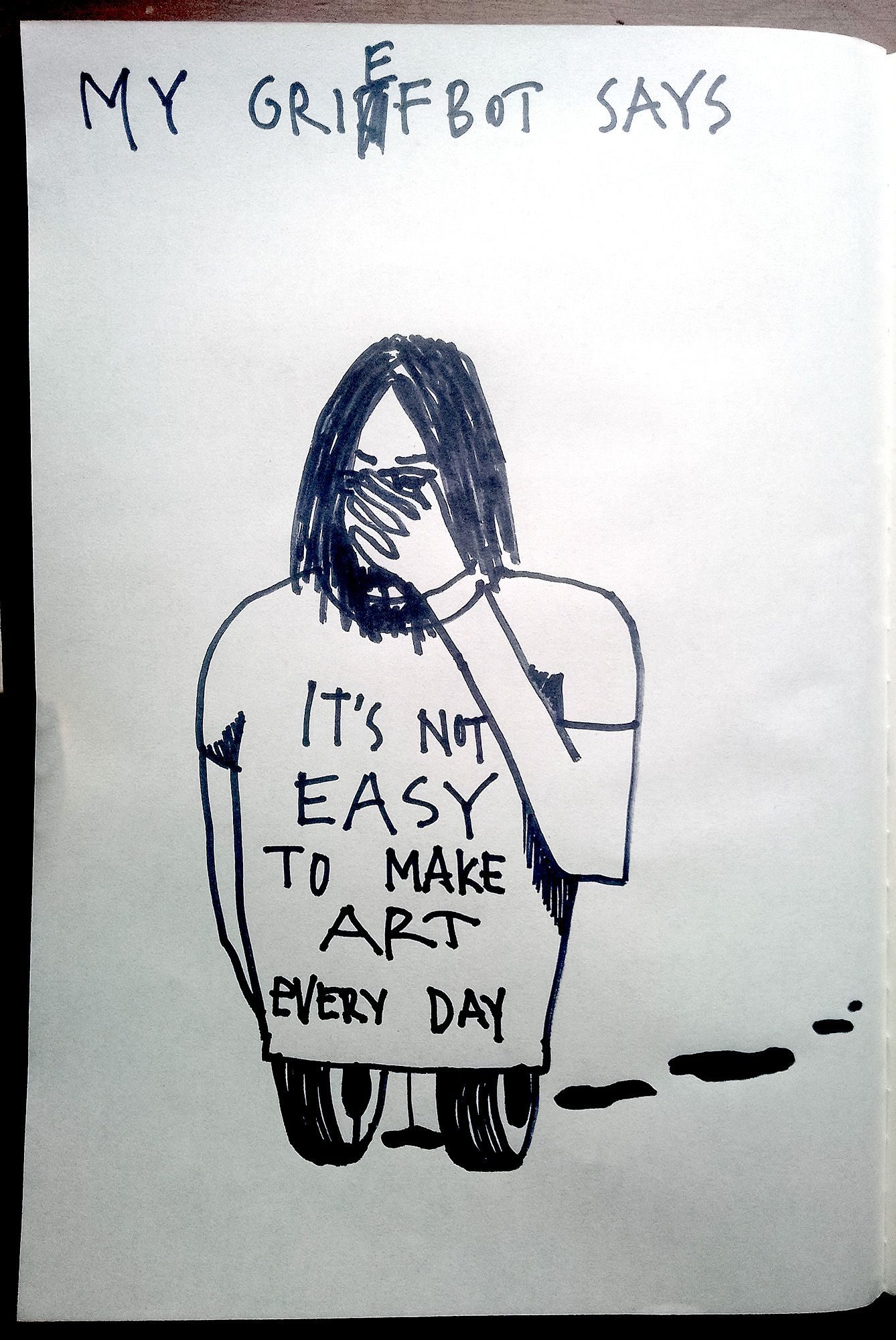 Drawing. Sharpie on paper