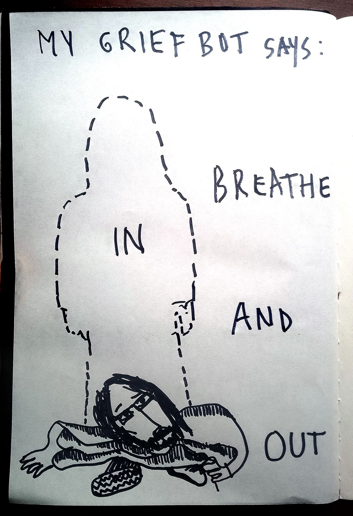 Drawing. Sharpie on paper