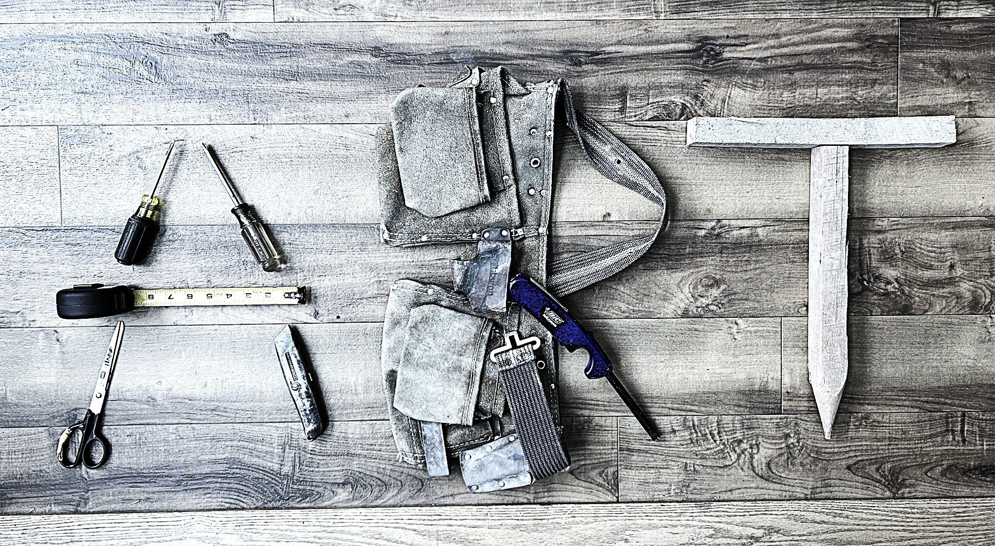 using various tools to spell the word ART