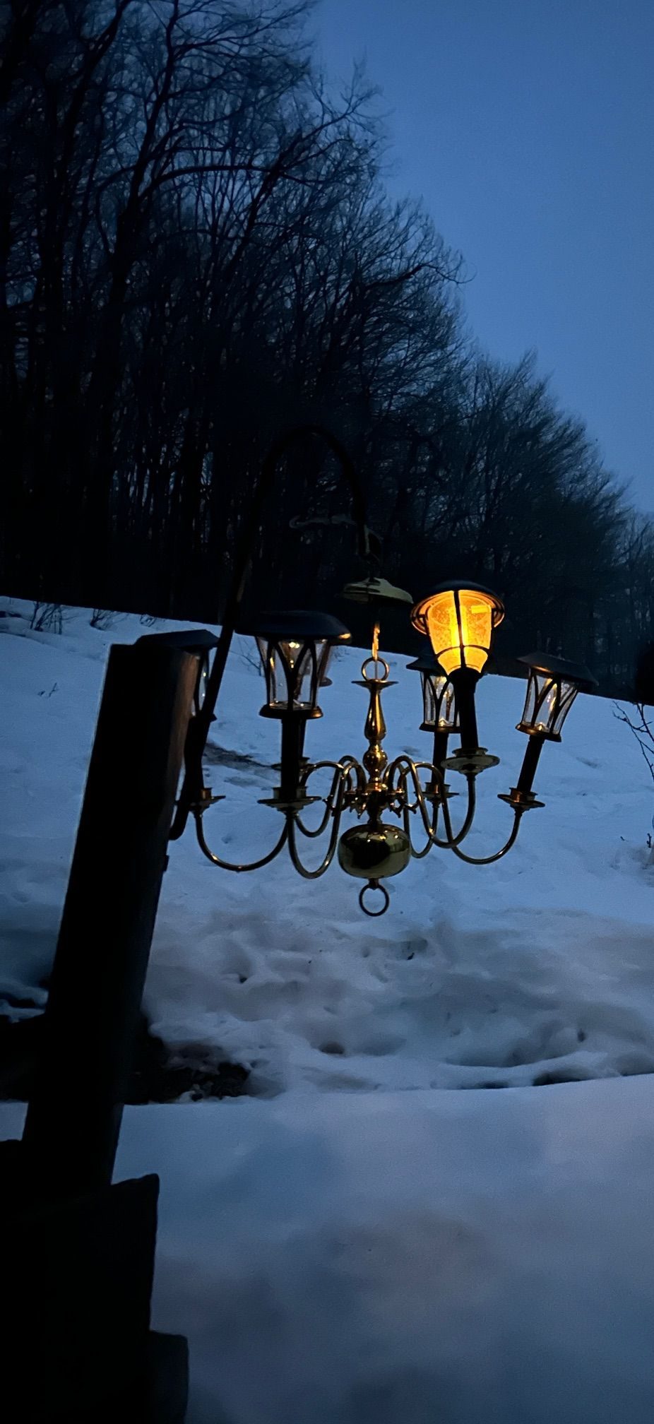 A photo of the last light of the night as morning comes