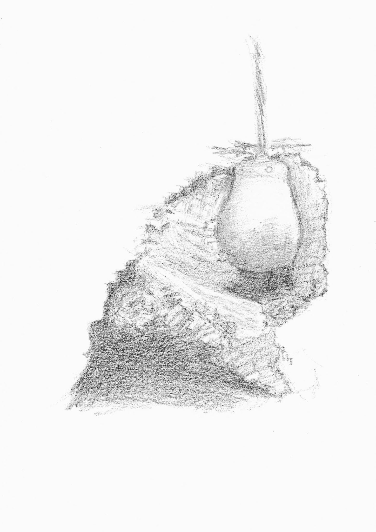 wrecking ball hit into a wall