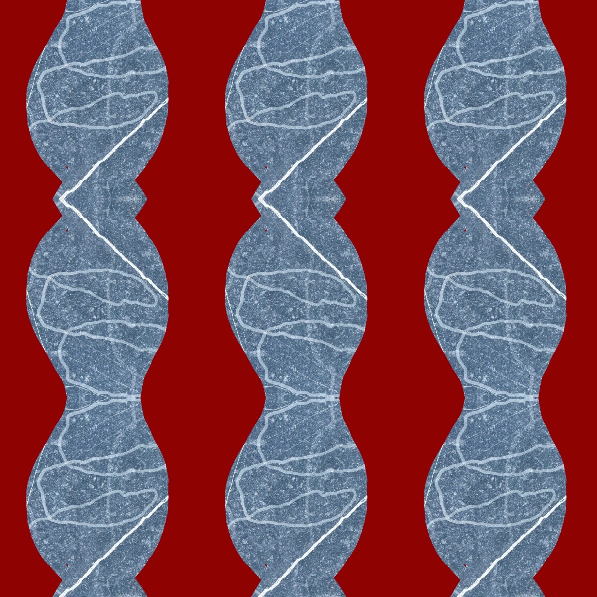 Digital doodle rock-vessel