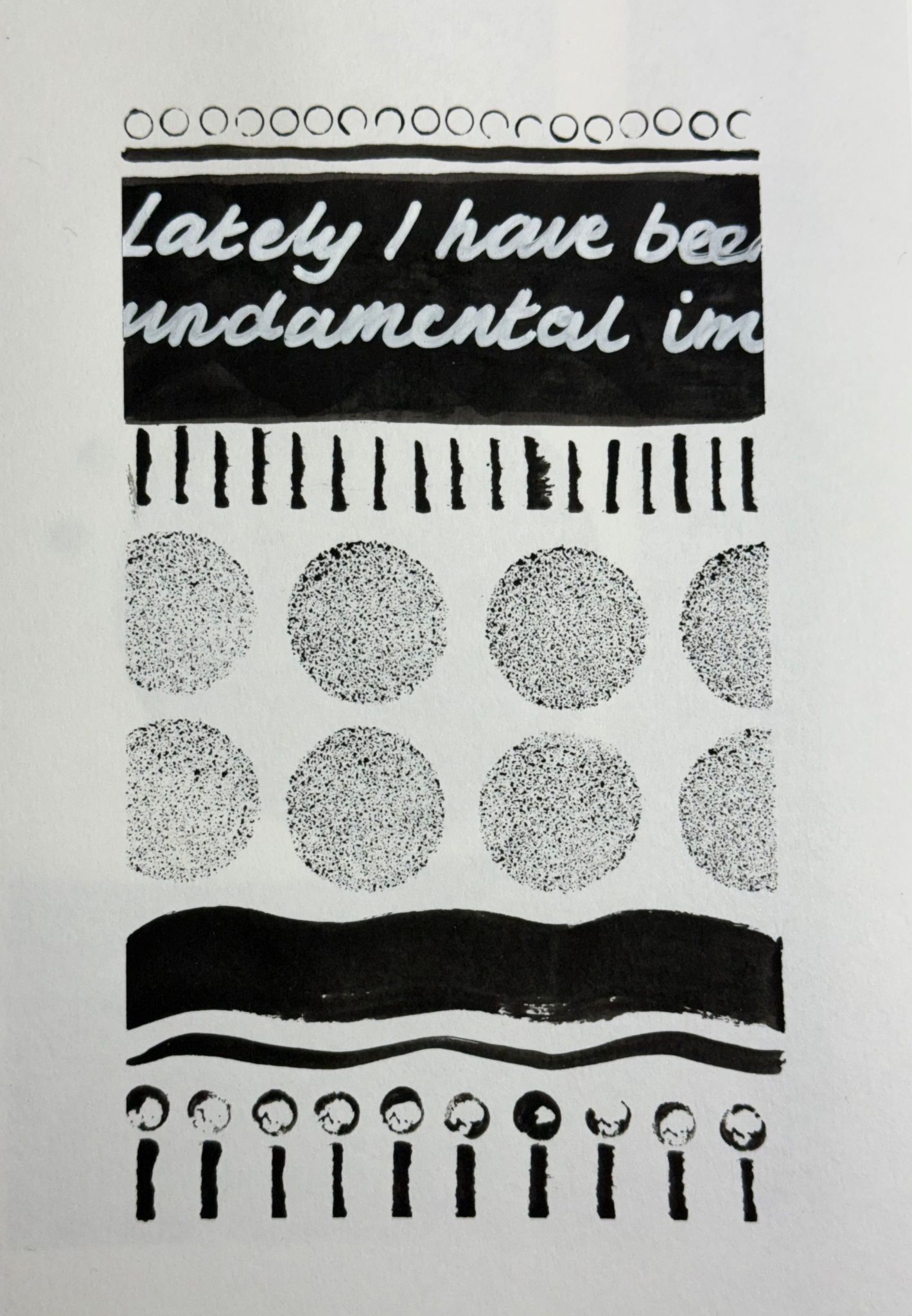 Black and white print