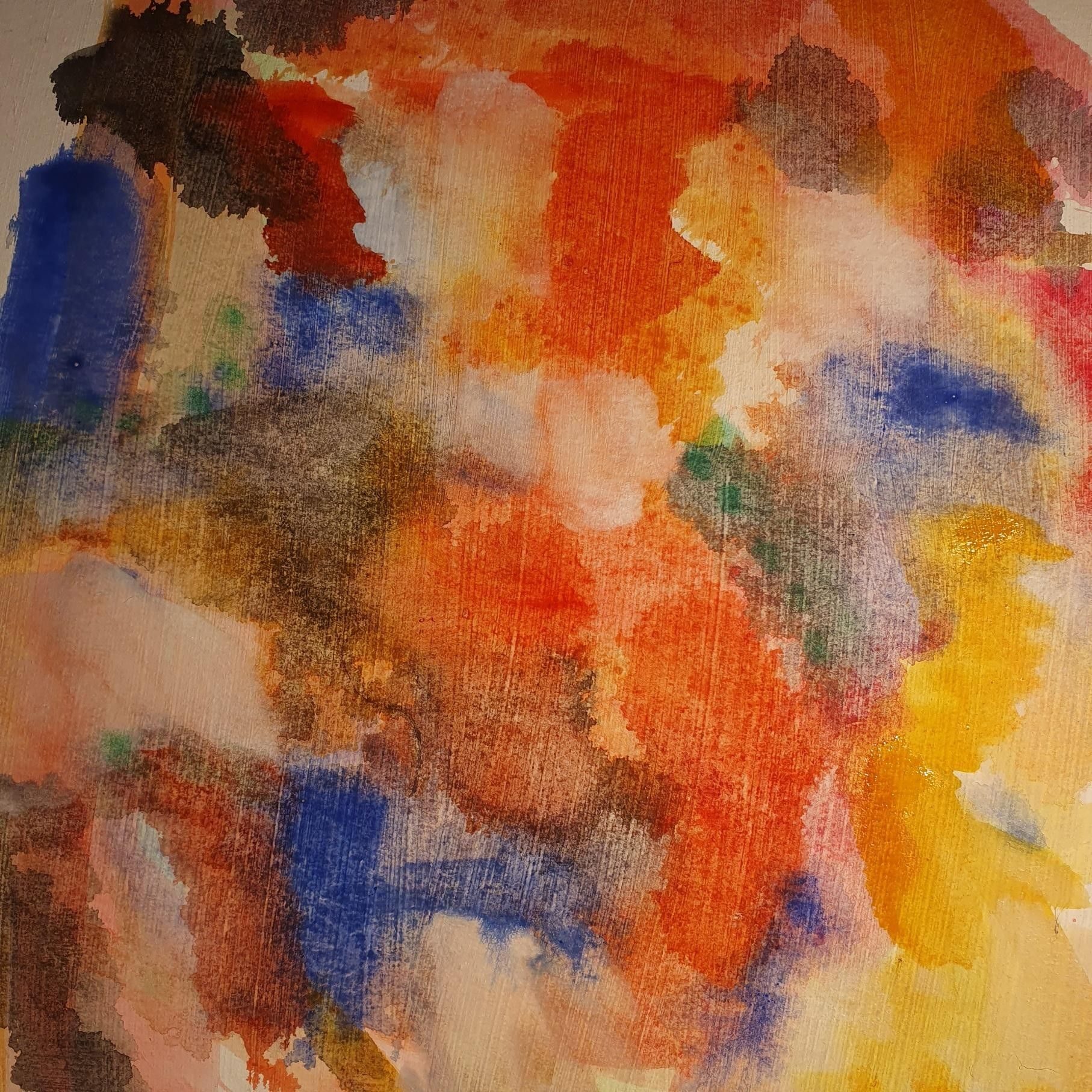 Water colours used freely