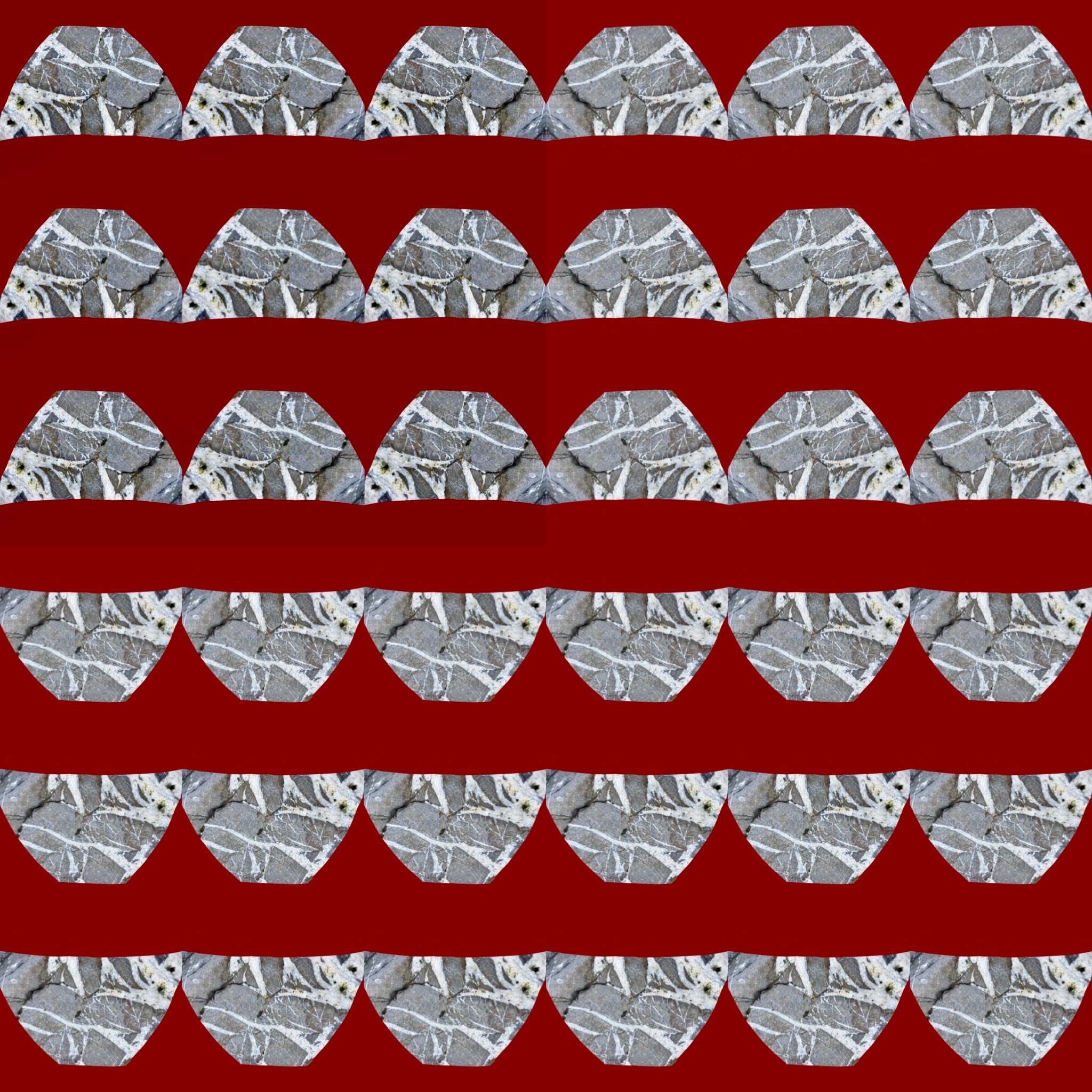 Digital doodle repeat pattern vessels