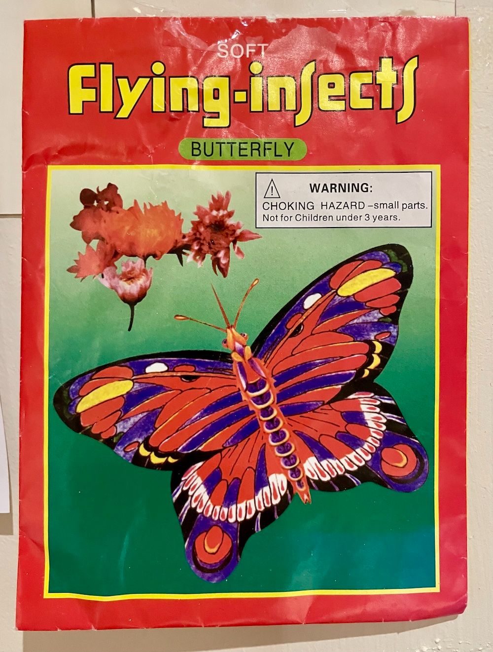 Found packet for miniature butterfly kite