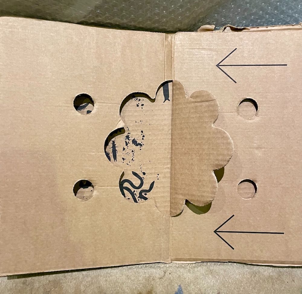 Cardboard packing