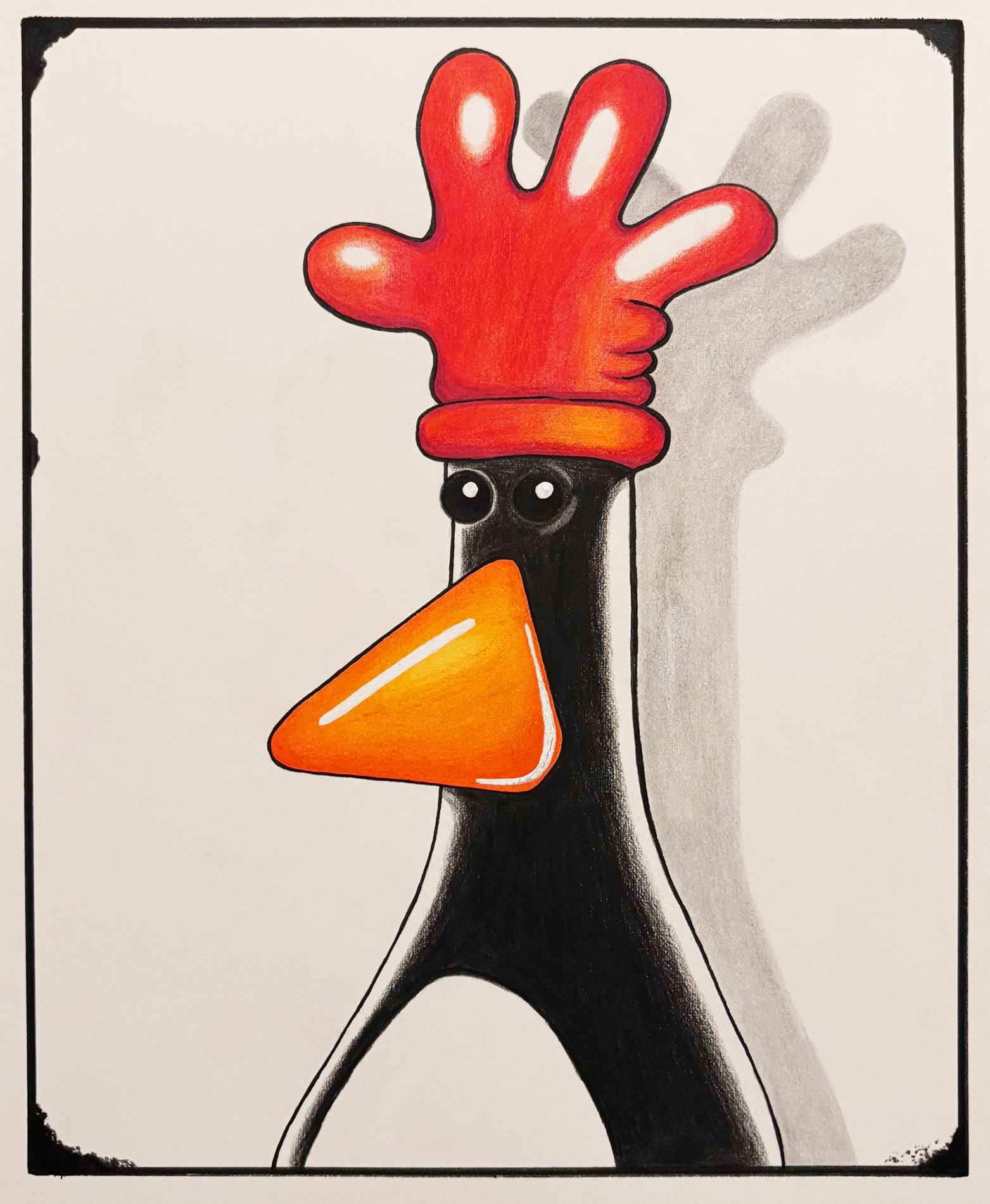 Wanted poster of Feathers McGraw from Wallace and Gromit.