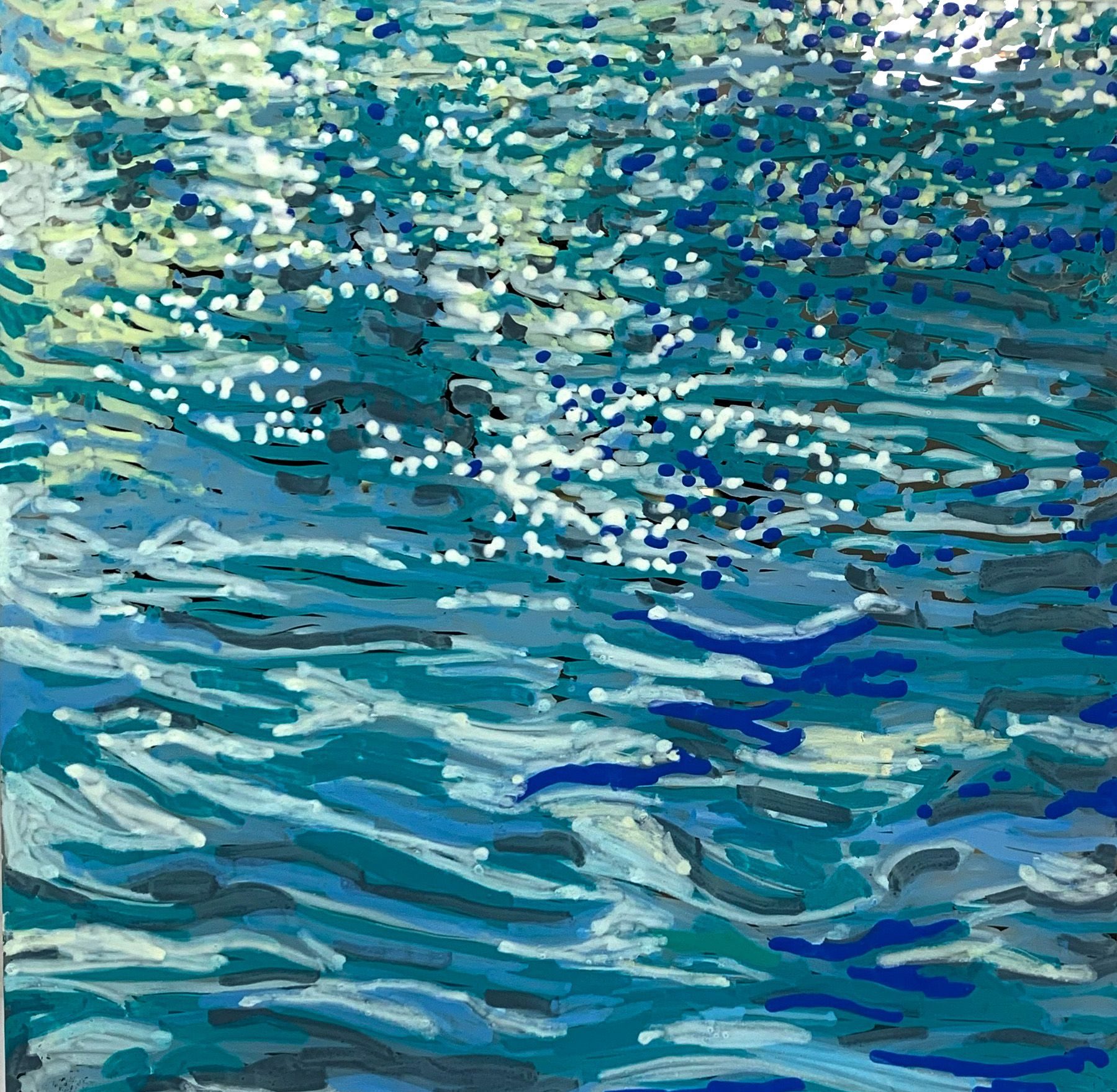 Gentle wind blowing on ripples