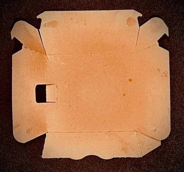 How a flattened filet-o-fish packet might look if it was made of vellum