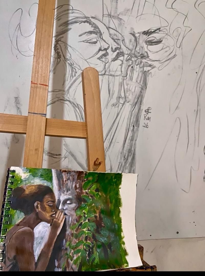 A woman entrusts her unspoken truth to a tree that listens, absorbs, and keeps.