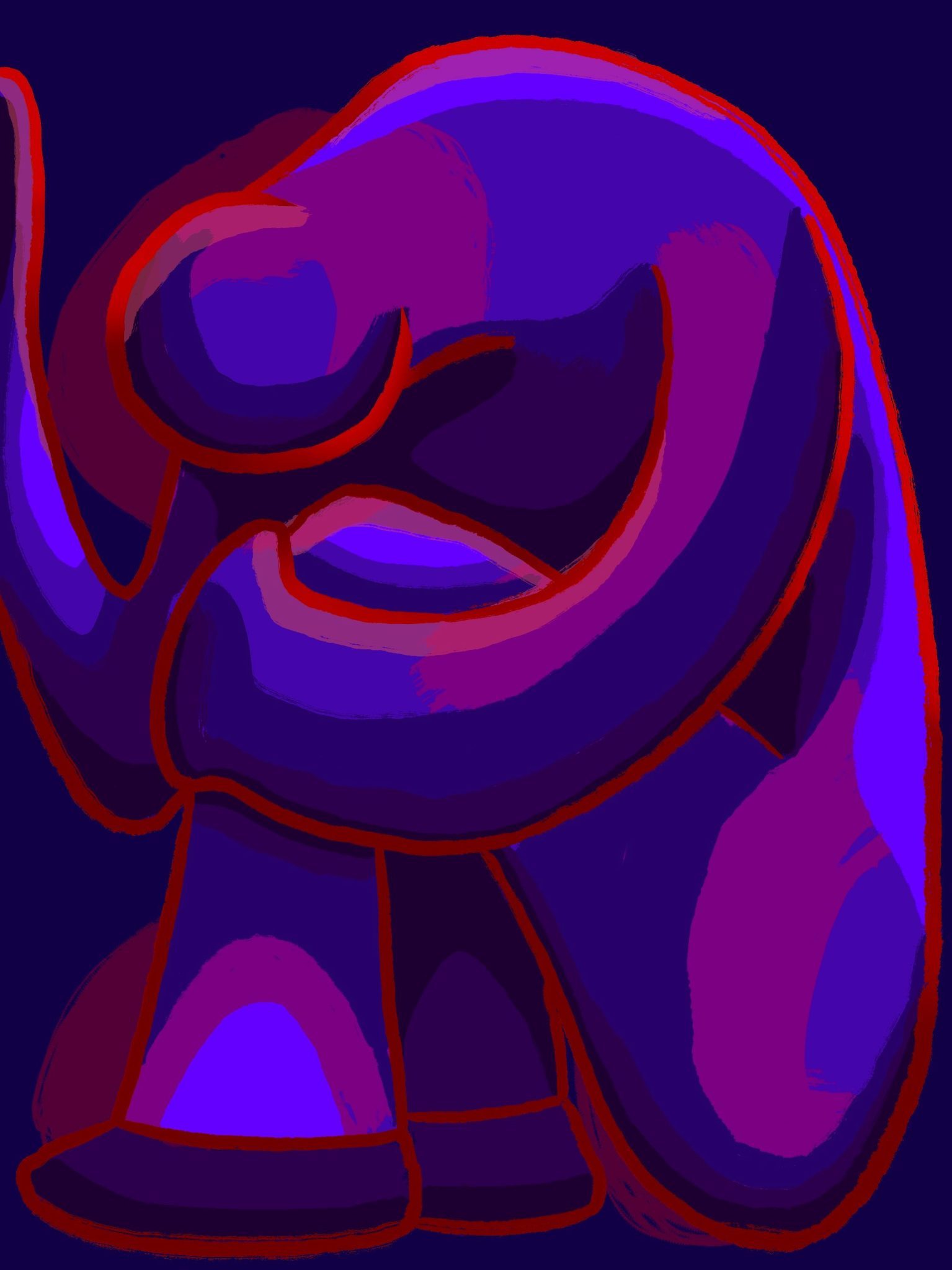 Colourful figure sat in the frame holding their legs and touching the edge of the frame, a squashed perhaps gloomy feeling or sense of boredom, but also a sense of colourful resistance and perhaps hope.