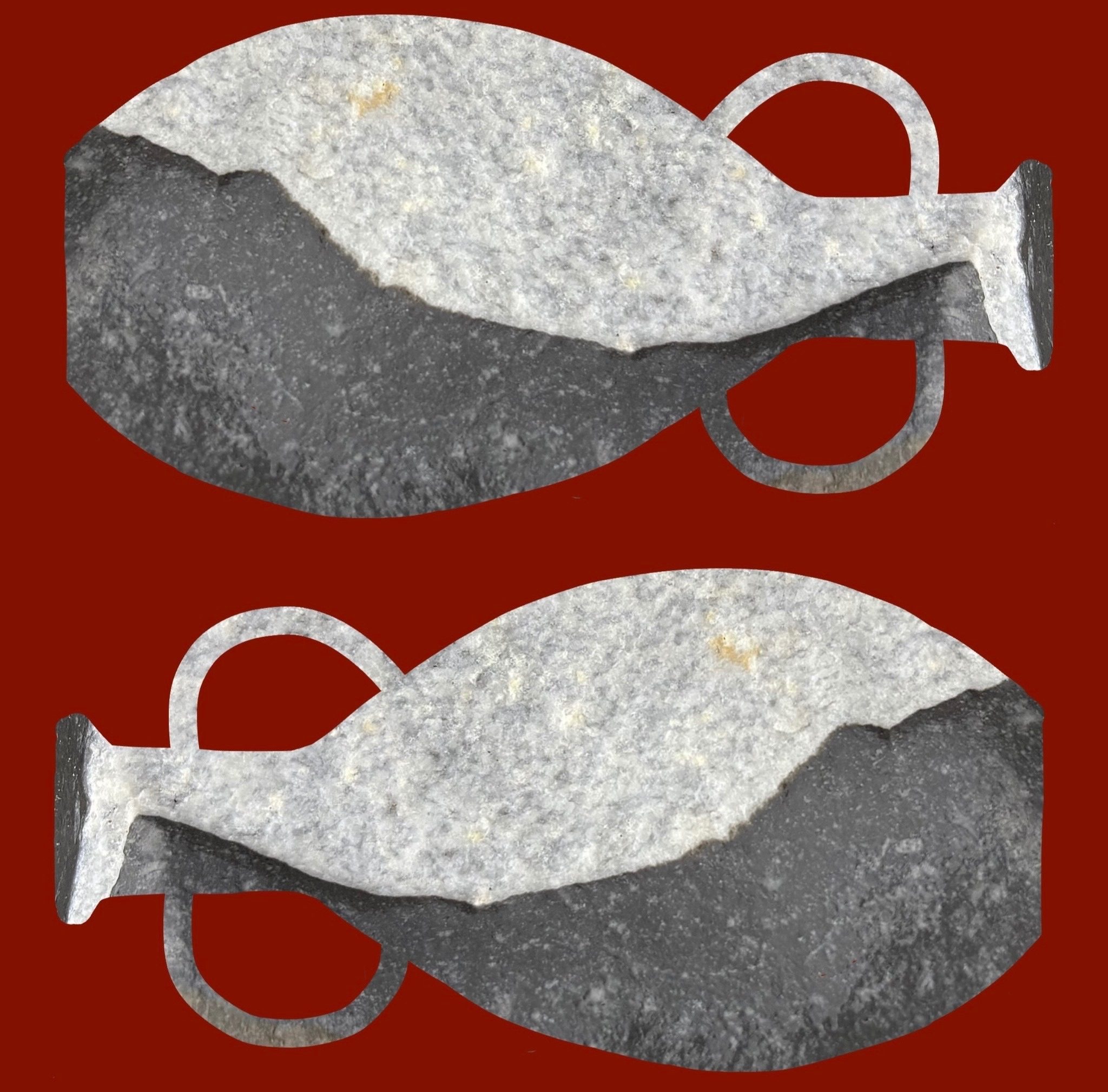 Digital doodle of rock-vessel