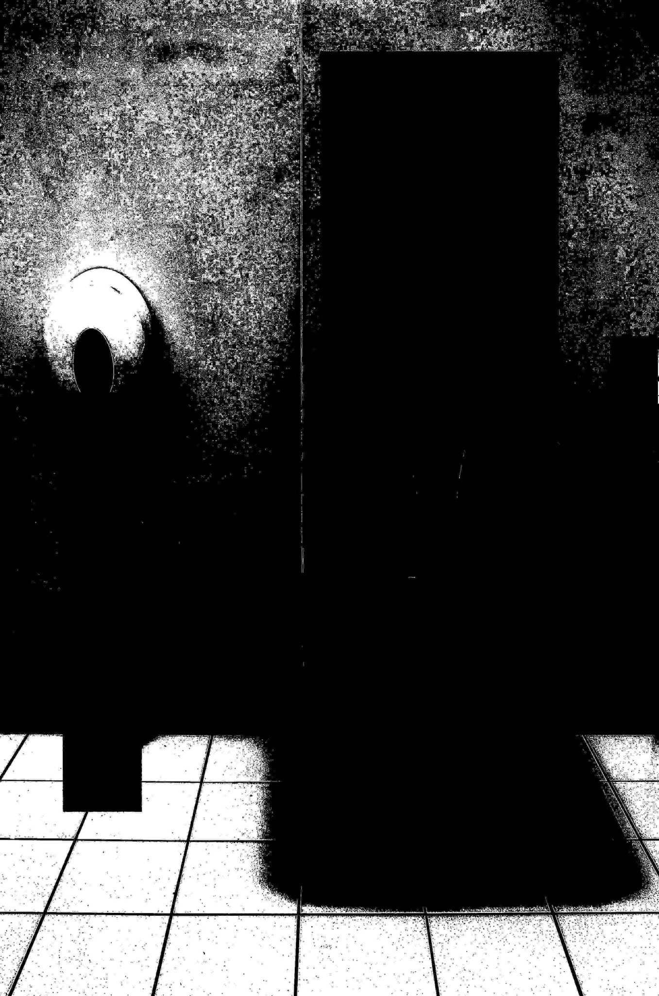 an image of indistinct objects in an exhibition redacted with black rectangles