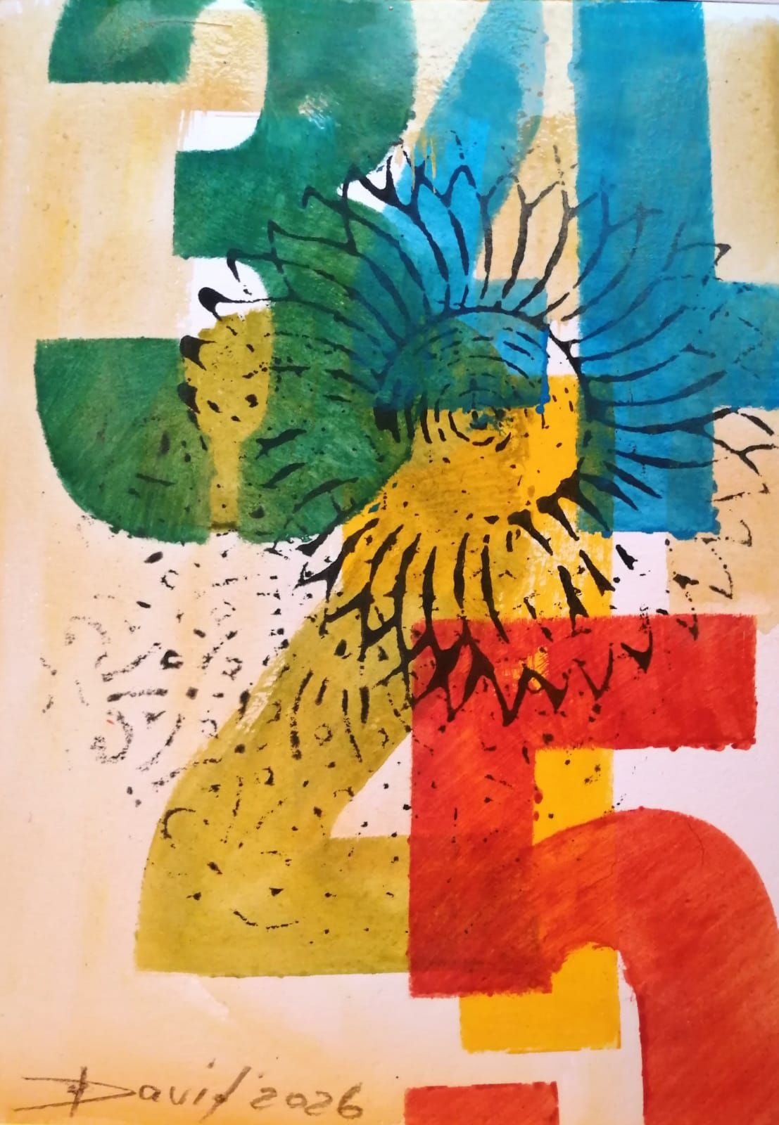 Zahlen fünf vier drei zwei eins