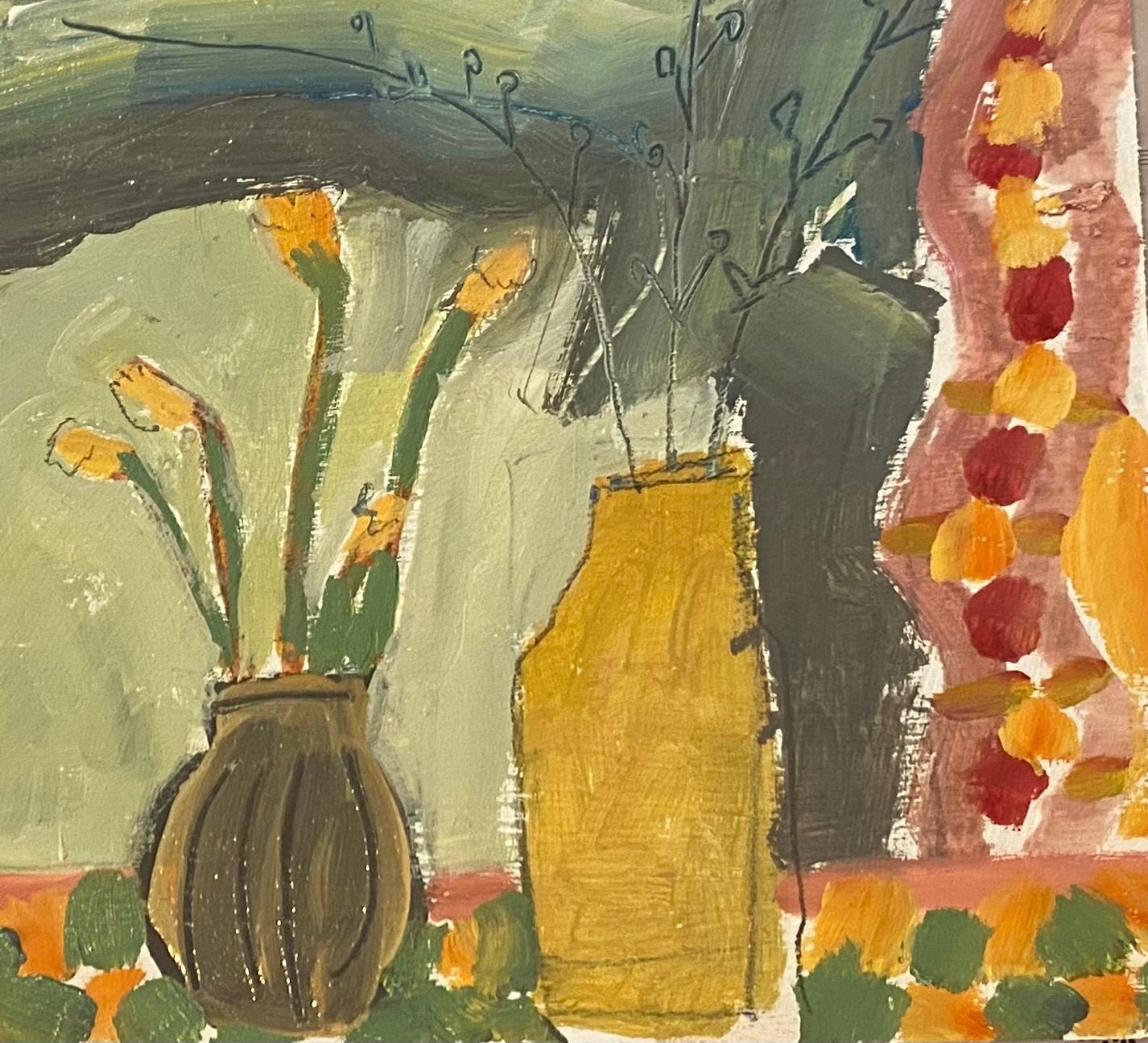 Painting of flowers in jug