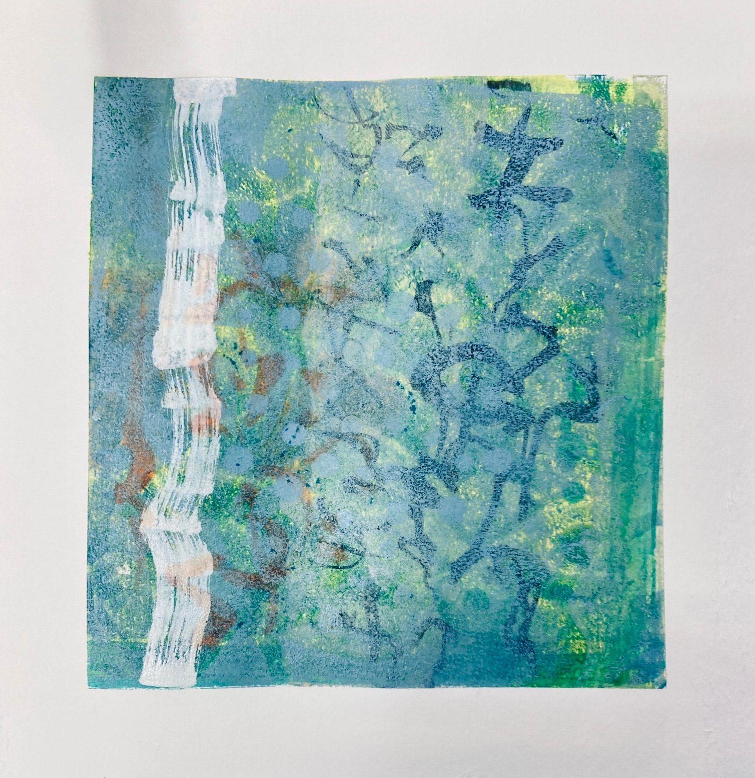 Mixed media on paper sketchbook