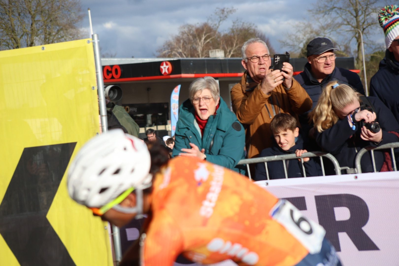 Animated crowd at Hulst cyclocross world championships