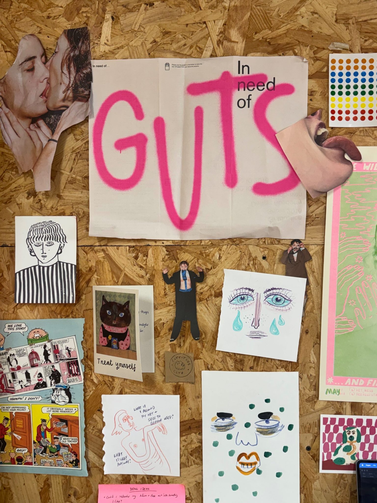 rearranging my inspiration wall