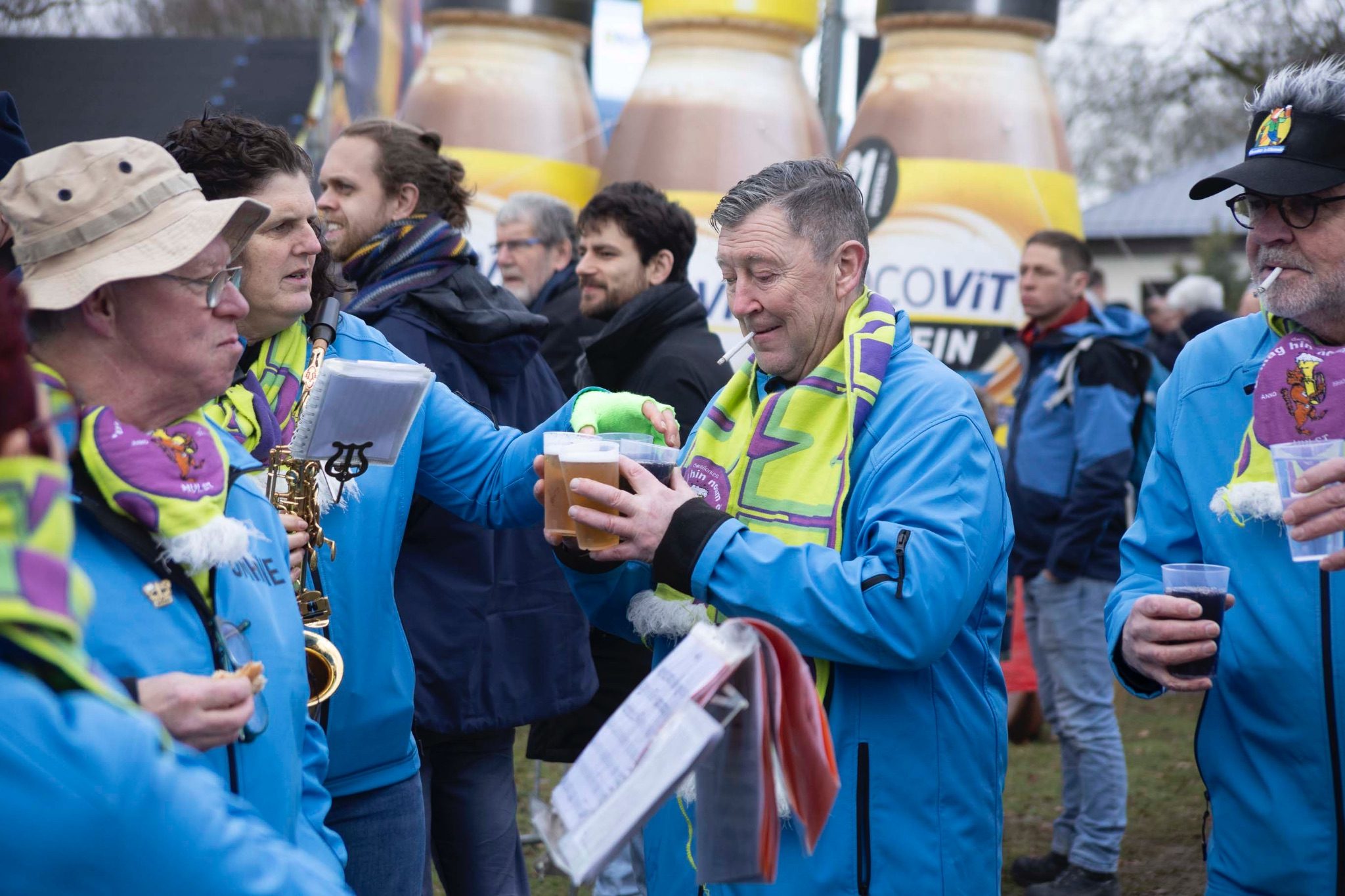 Brass band have a beer