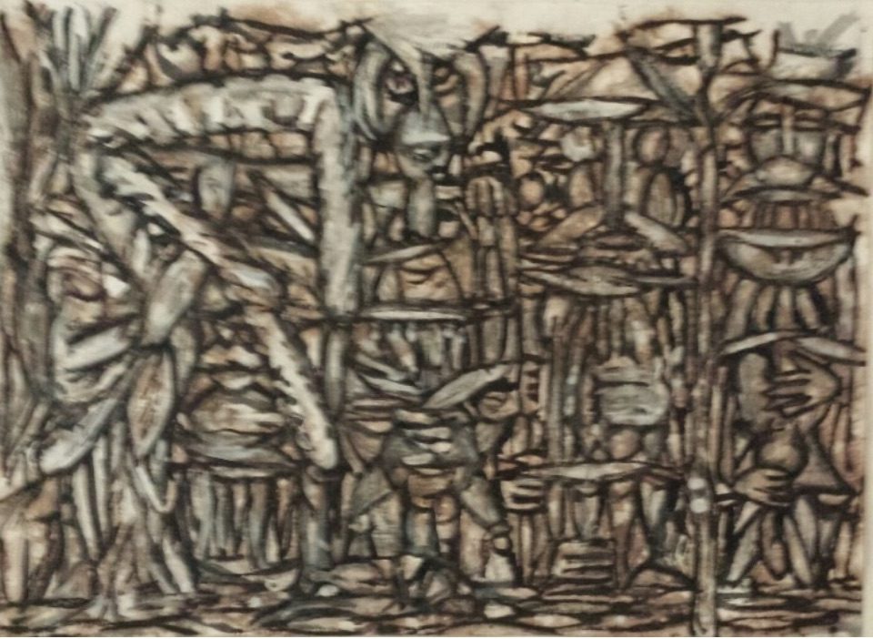 Here’s, depicting a stilt dancing masquerade. A merry maker who makes visit to friends and neighbors alike for the purpose of plugging the community in a merry mood. with some token of appreciation in return.