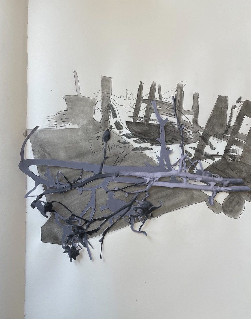 A drawing about negative space