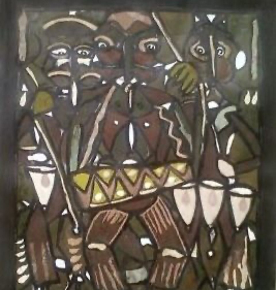 Here’s, depicting bata drummer and company. The drum that replicates the sound of thunder and the accompanying omele set that gives the pit a pat of the the rain drops lifts up the lives in the community and with its sound reaches far and gives souls a rejuvenation.