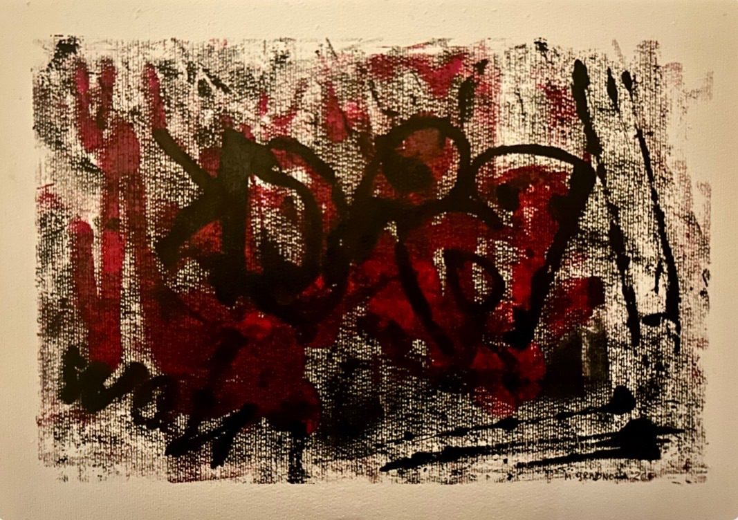 Think twice. No regrets. Printing paint on paper