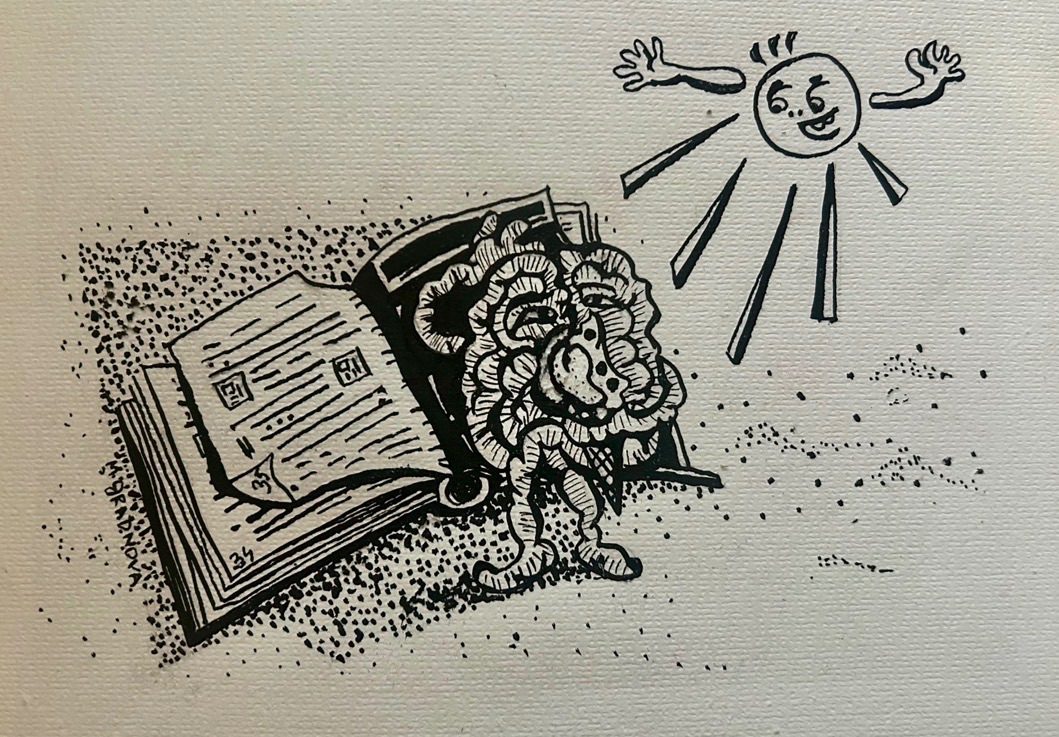 Better love reading… ink on paper