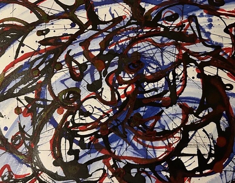 Move forward. Ink on paper.