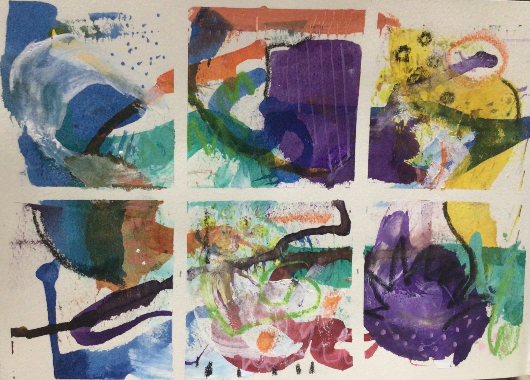 Acrylic inks experiments