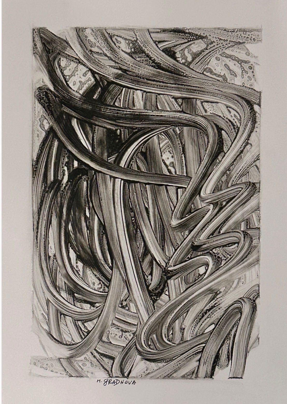 Ink on paper. Move, feel and never stop. We don't know....