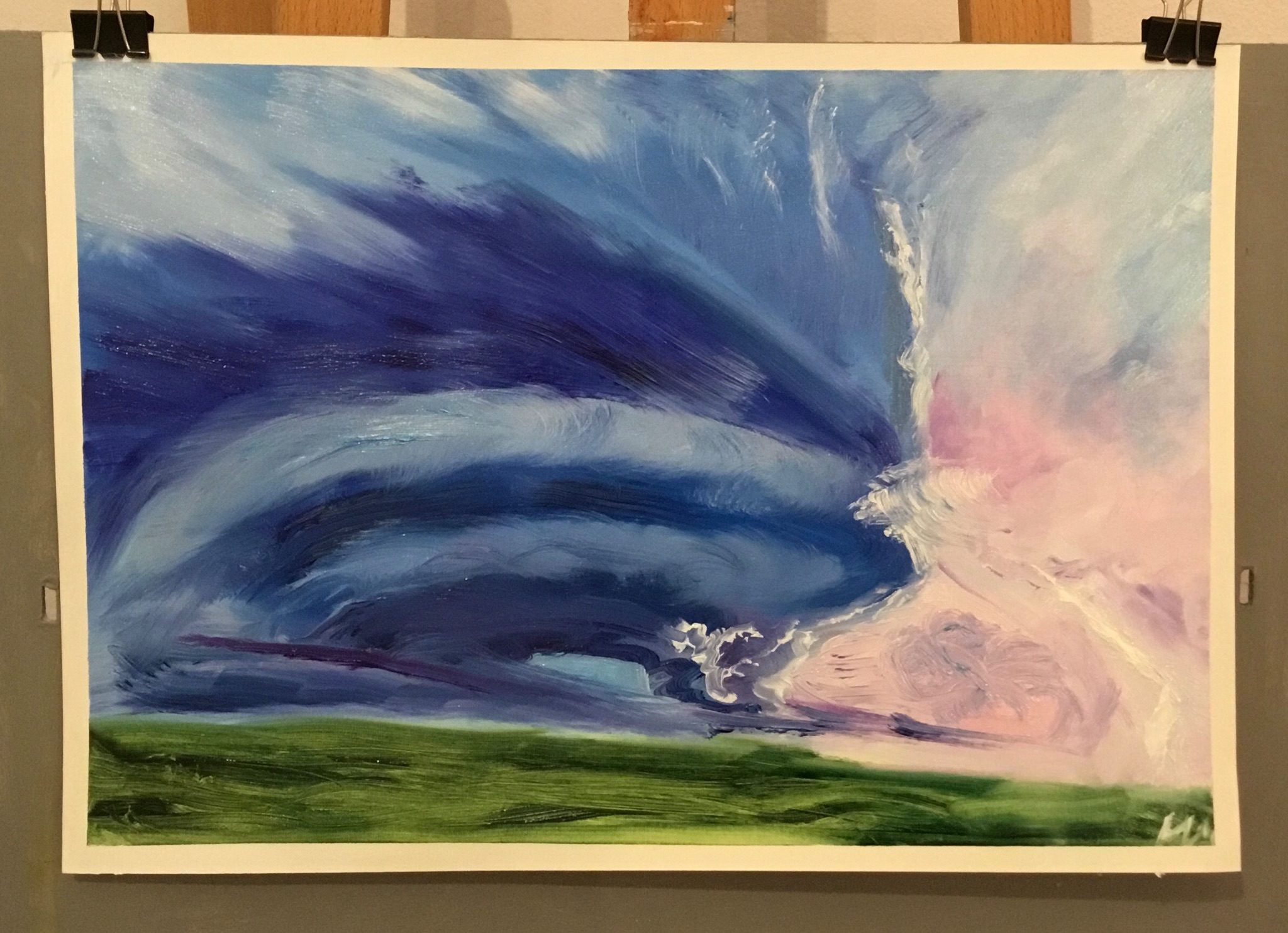 Oil on paper 30cmx40 cm