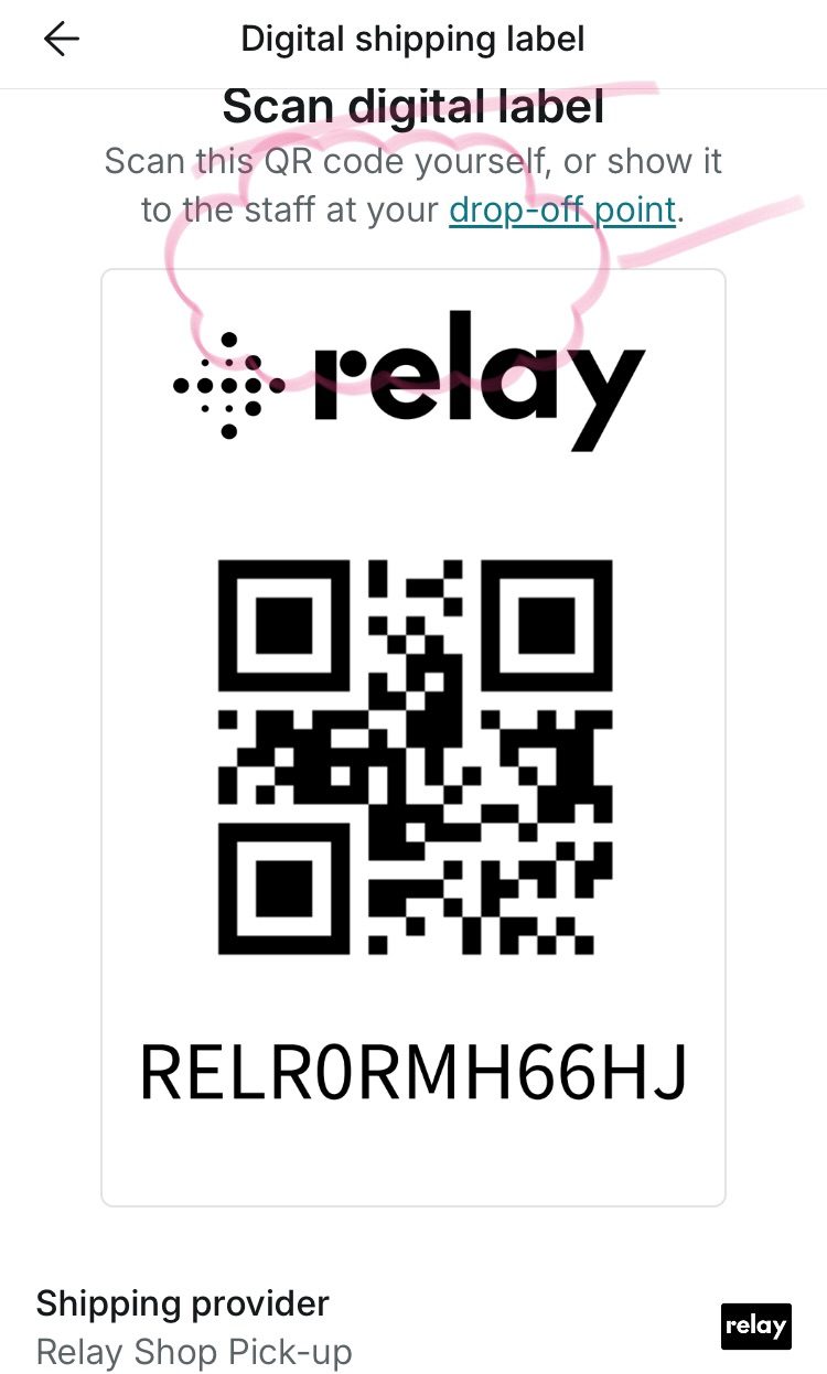 A QR code used for a delivery and labelled so quickly in a way that surprised me. something felt musical in that