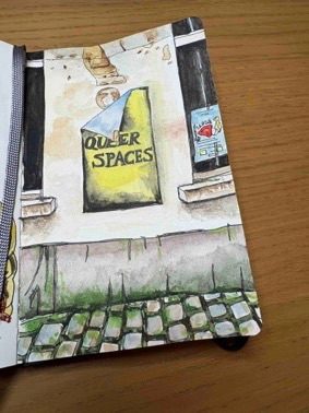 Watercolour of street