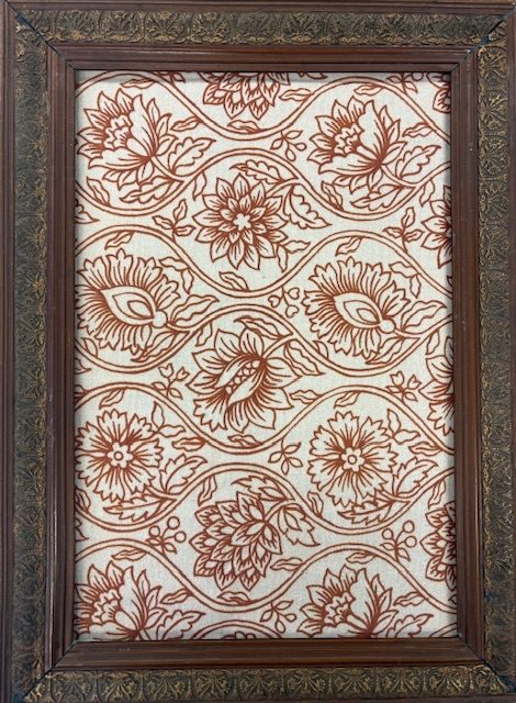 Fabric in a vintage frame