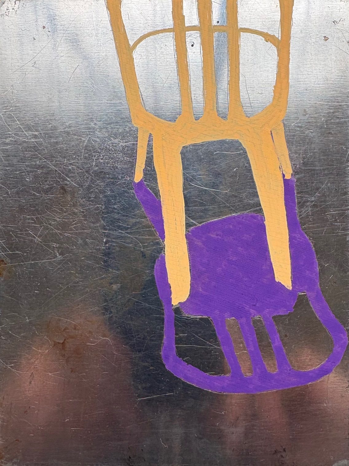 Hand coloured etching plate