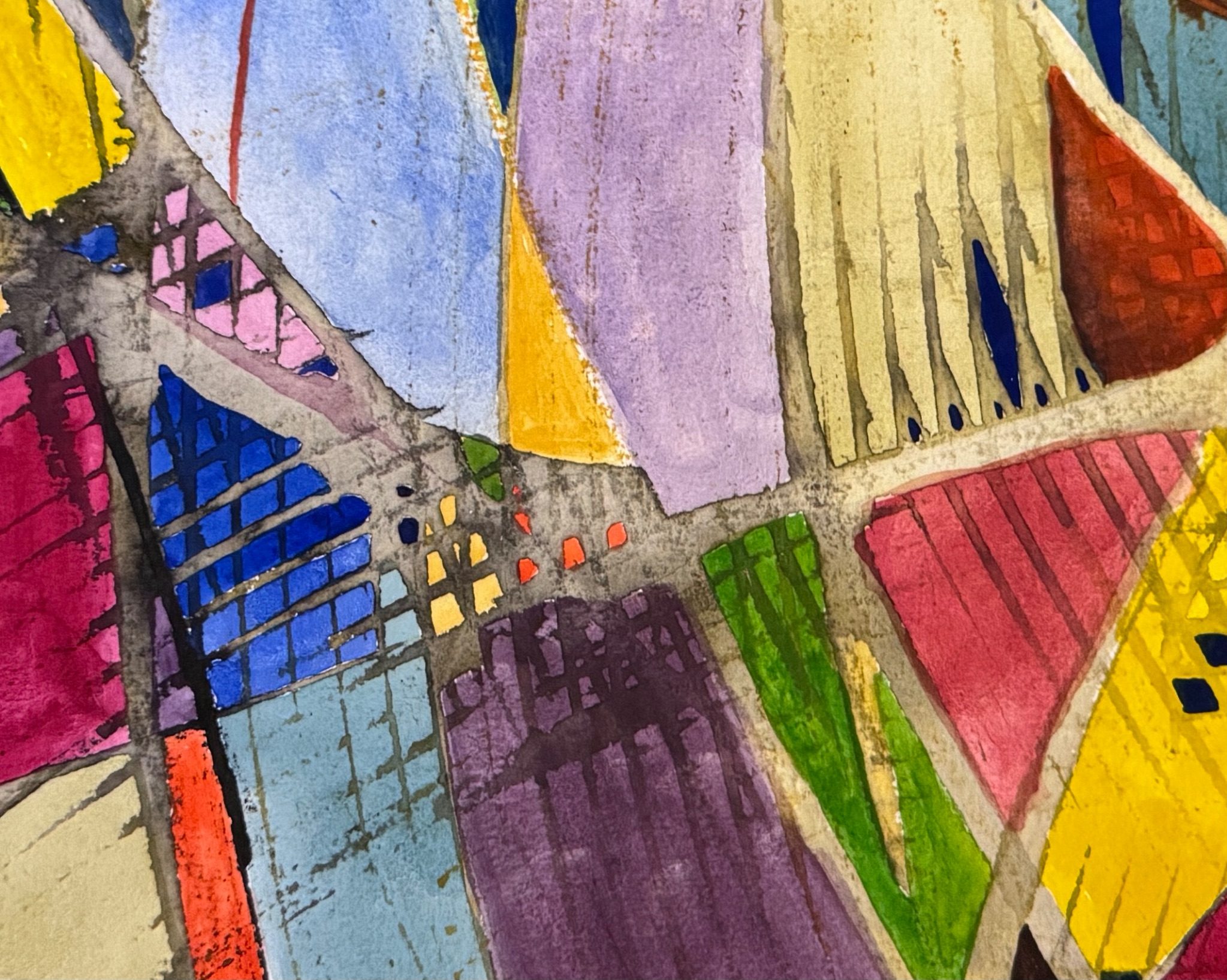 Mark making inspired by listening to Insomnia by Faithless.