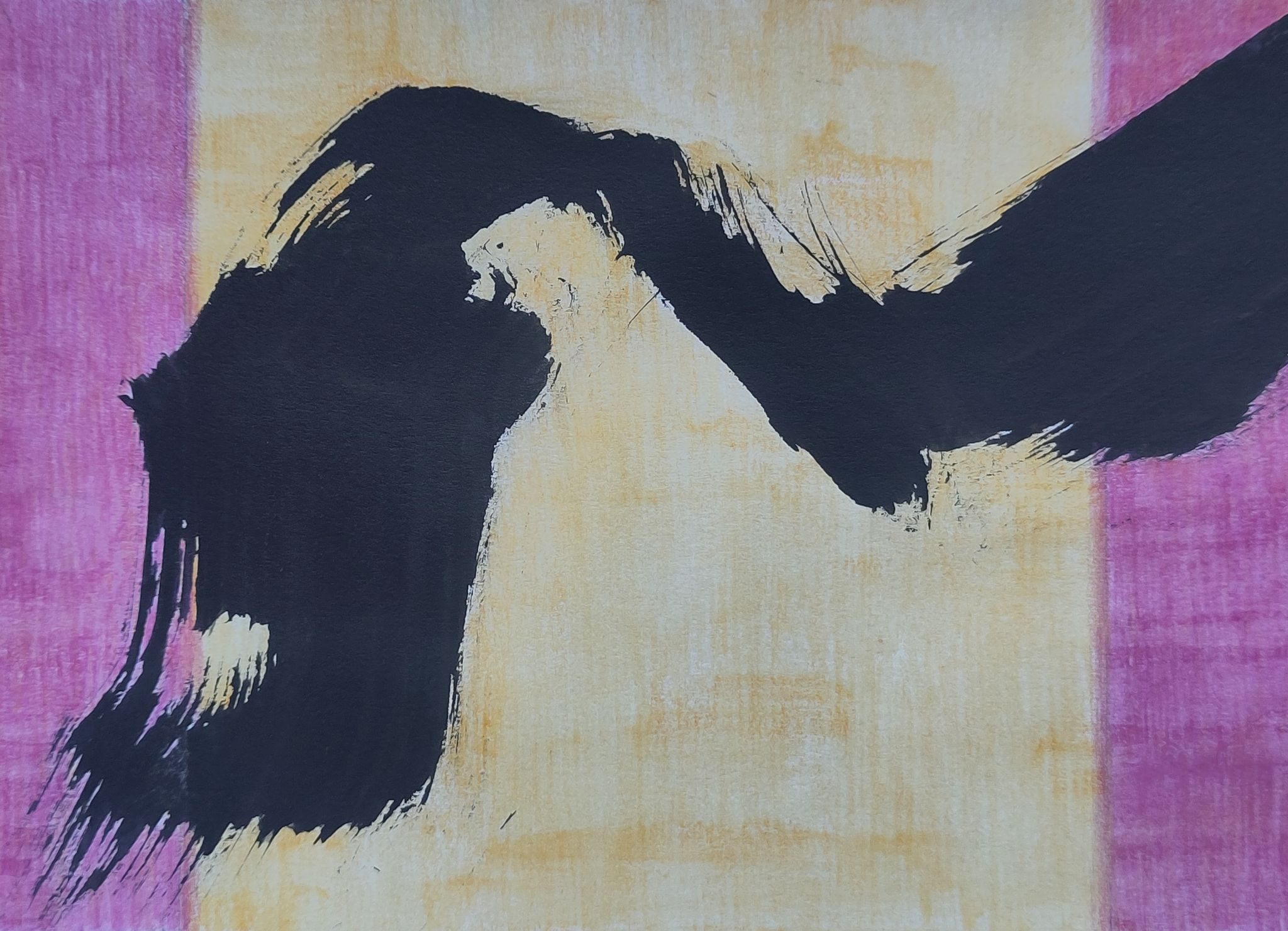 Abstract mixed media composition