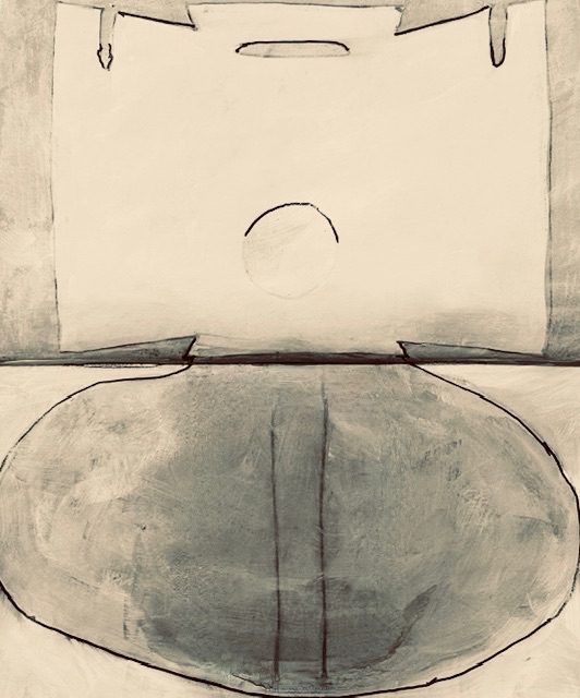 Edited photo of improvised painting of yesterdays image