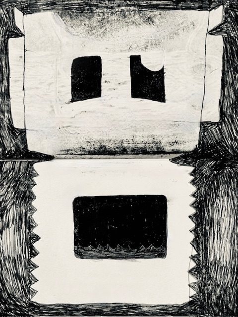 Drawing of combined Calabrian-style sausage and cracker packet