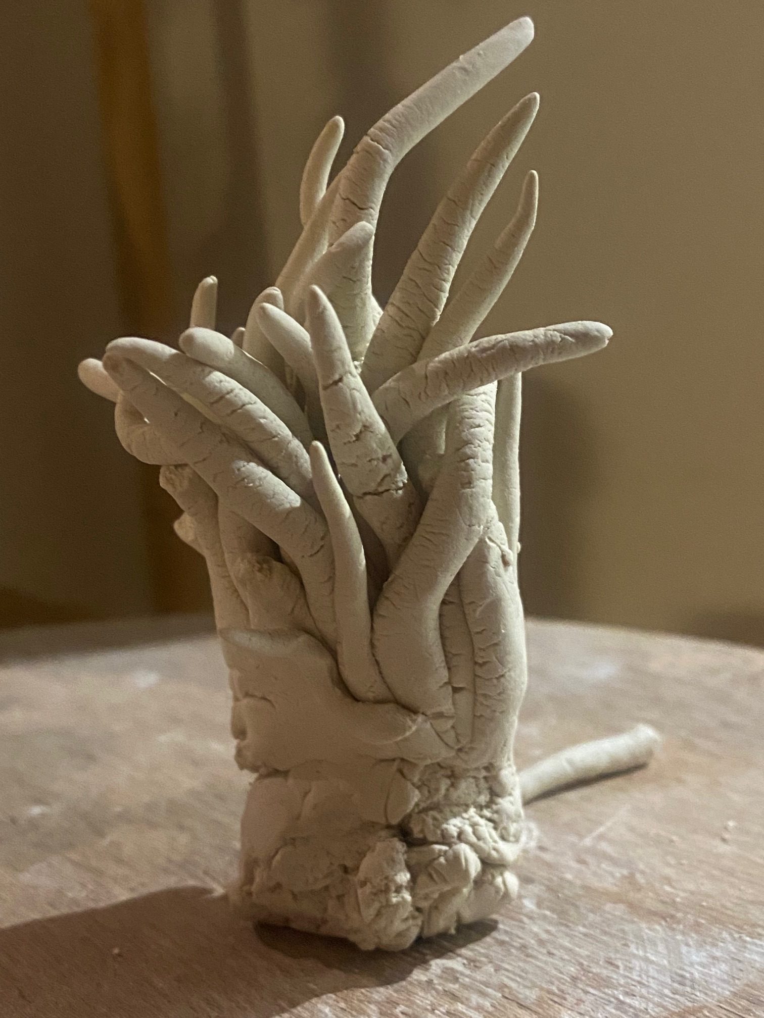Hand built porcelain object