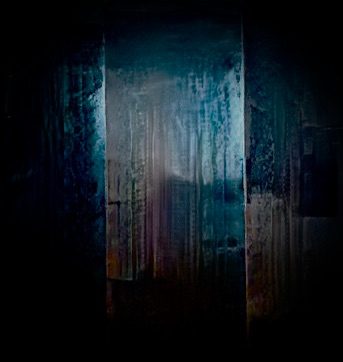 very heavily edited detail from painted thin cardboard mushroom pack